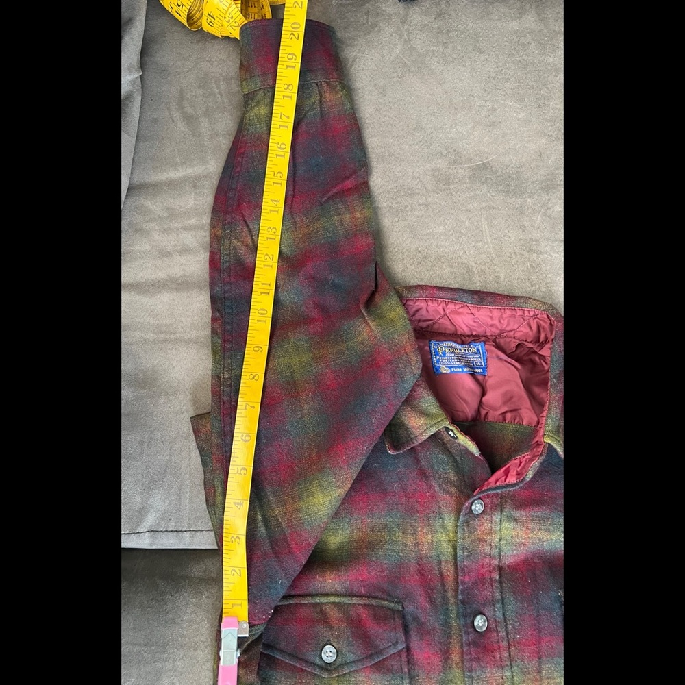 Pendleton Purple & Green Wool Button-Up - image 5